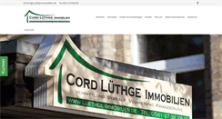 Desktop Screenshot of luethge-immobilien.de