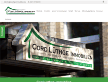 Tablet Screenshot of luethge-immobilien.de